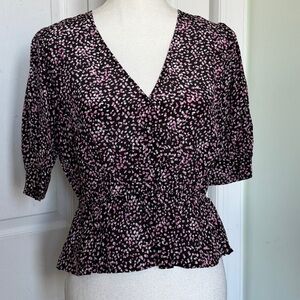 The Kooples New With Tags Dotted Boho Quiet Luxury Designer Blouse